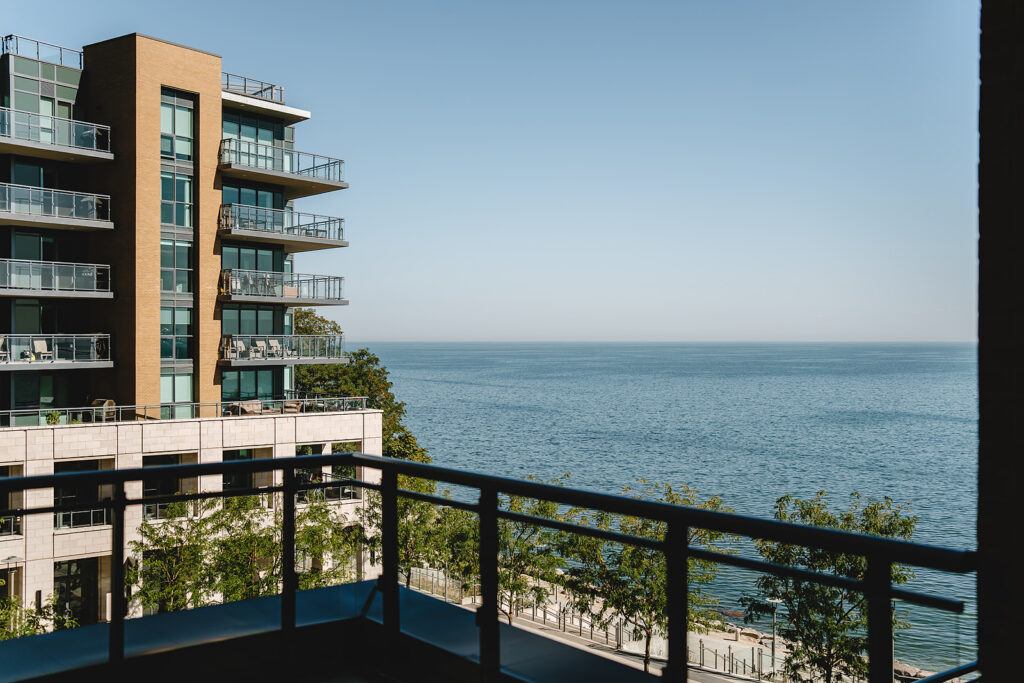 A view of lake Ontario from The Pearle Hotel