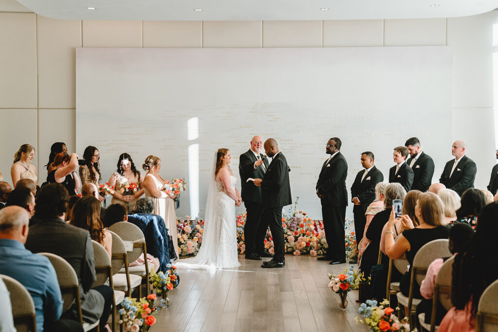 A wedding ceremony at The Pearle Hotel