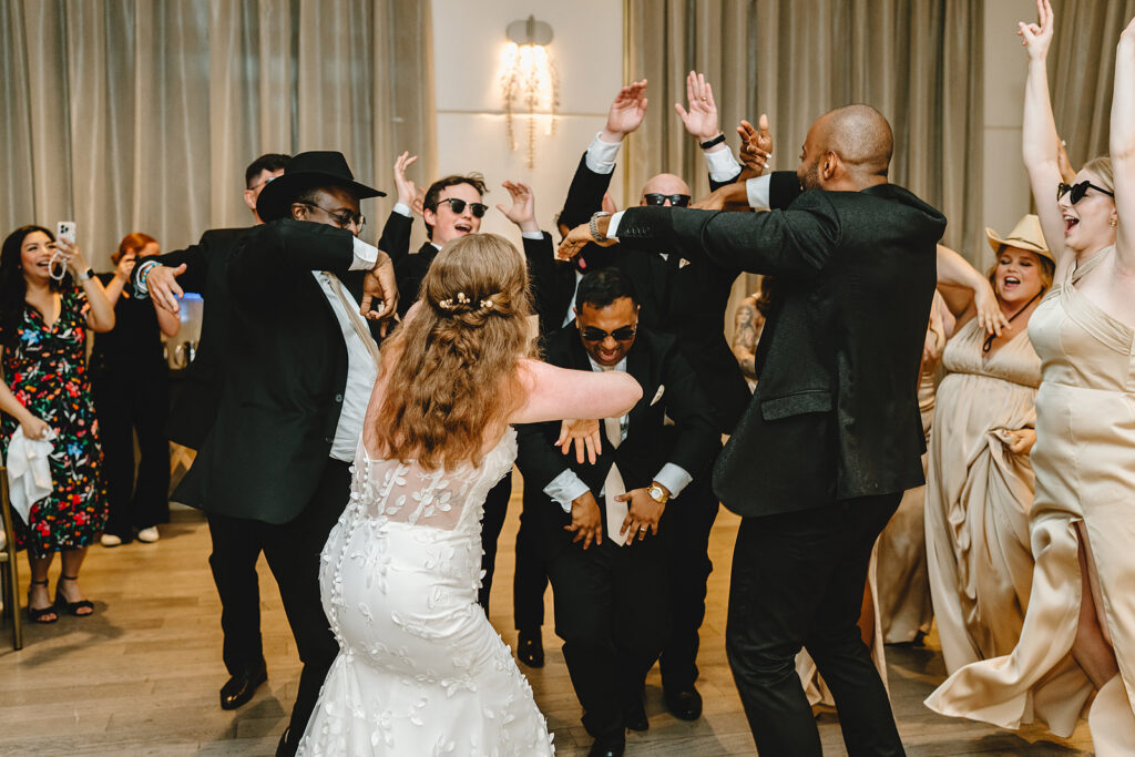 A bridal party entrance at a Pearle Hotel Wedding