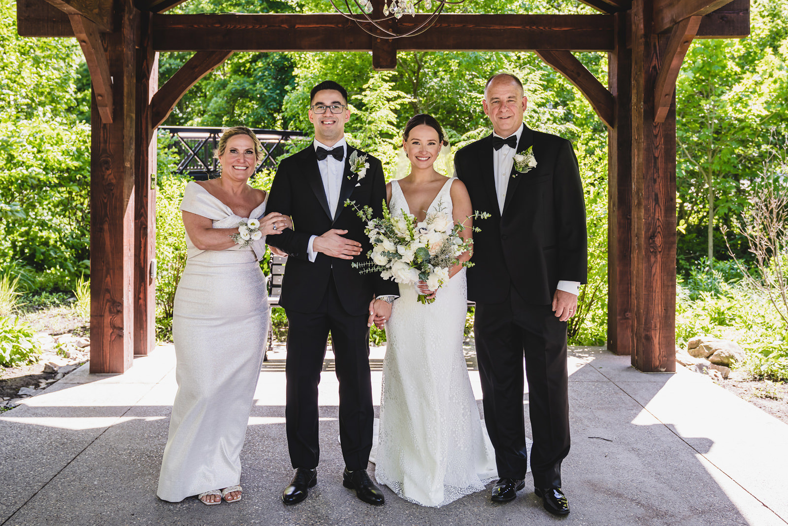 Family wedding photos at Ancaster Mill