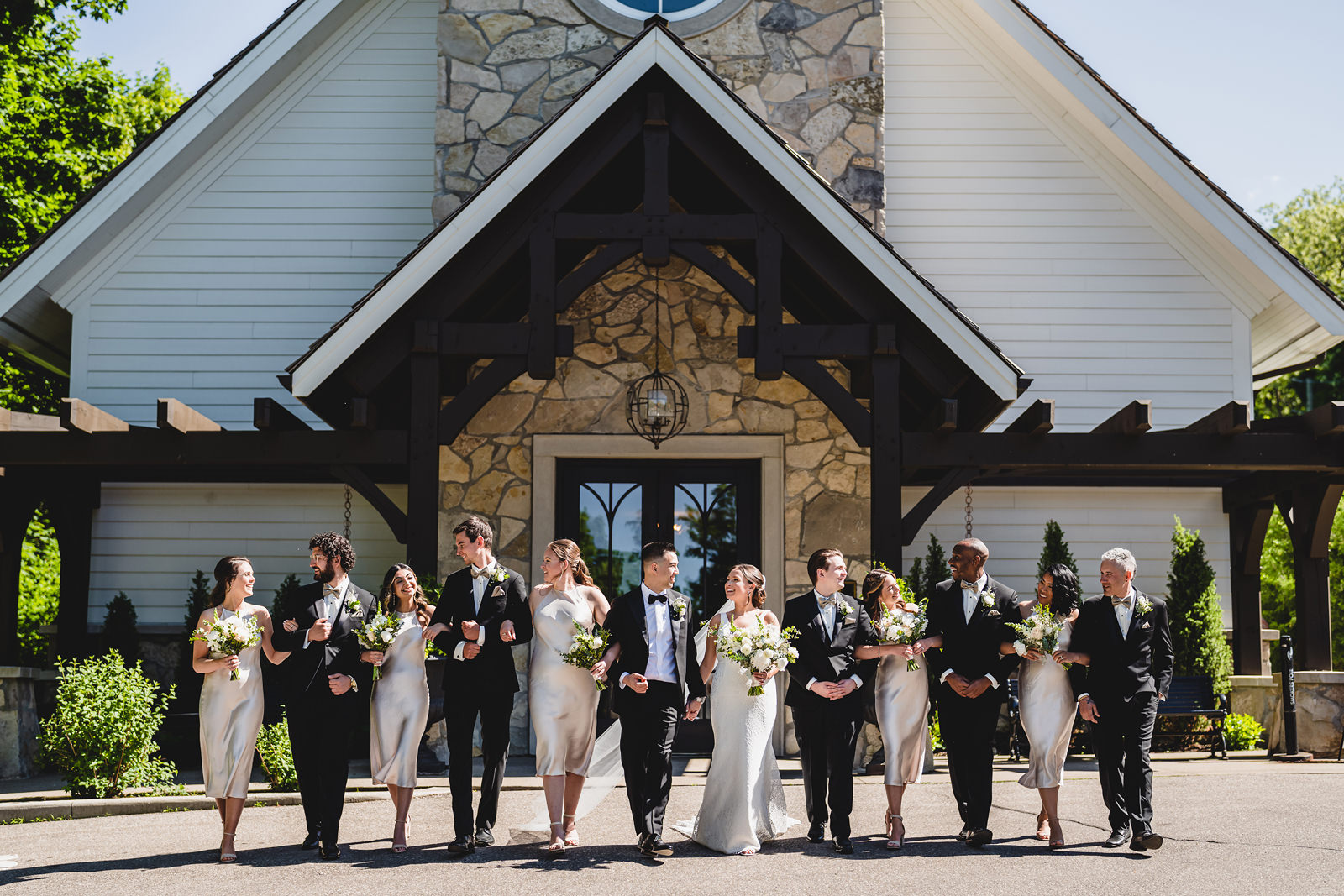 A bridal party at Ancaster Mill