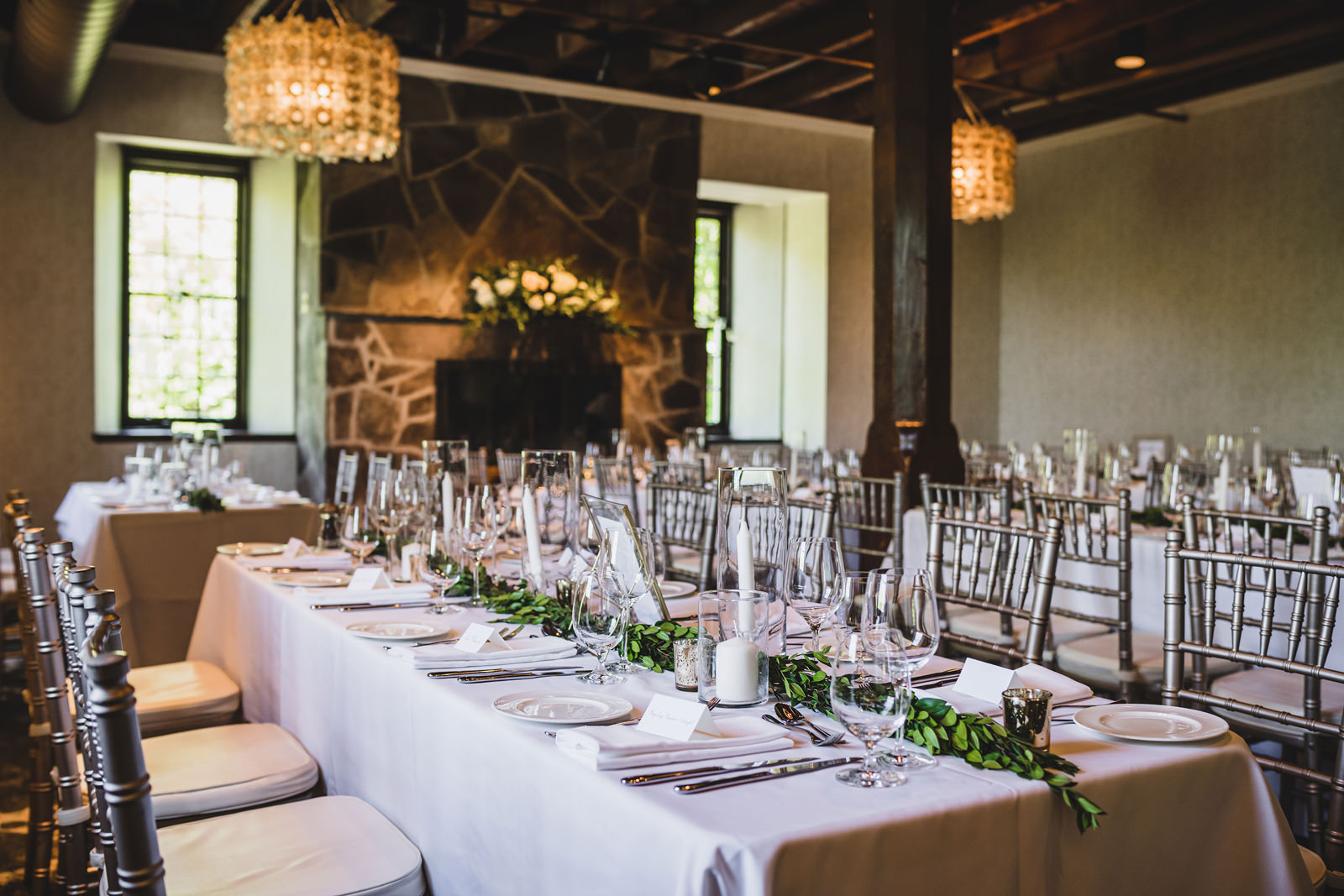 Ancaster Mill reception room before guests enter