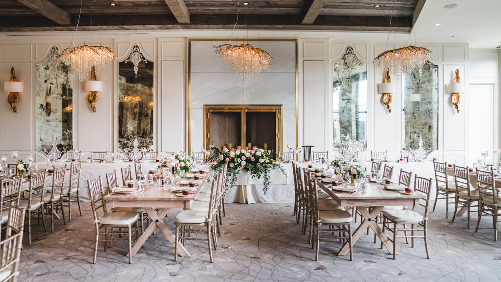 Elora Mill reception room before the guests arrive