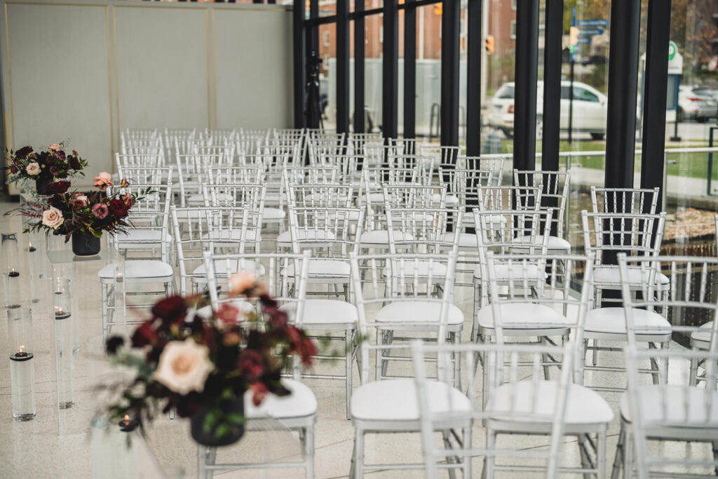 Spencer's at the Waterfront ceremony space before guests arrive